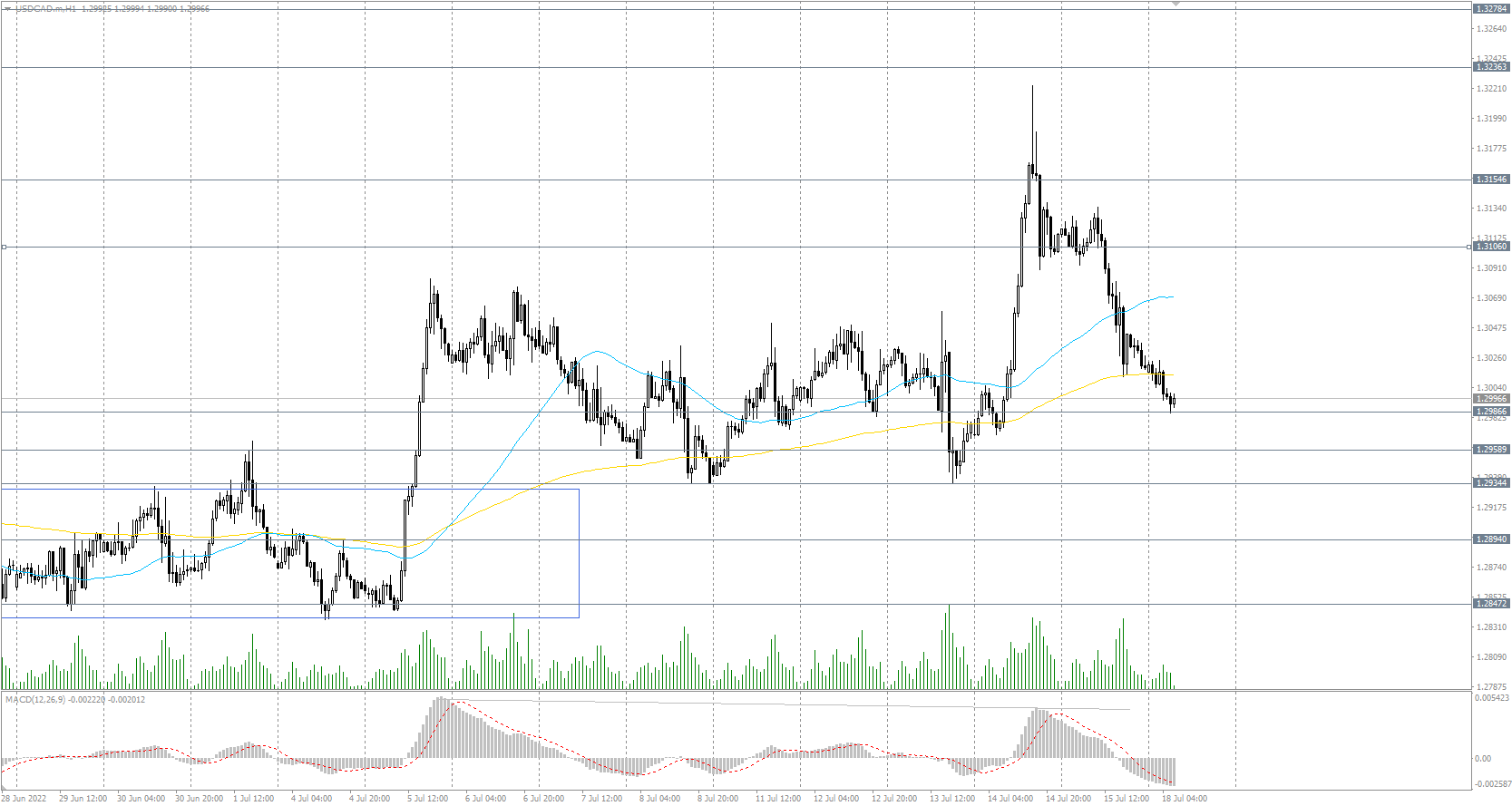  The USD/CAD currency pair 