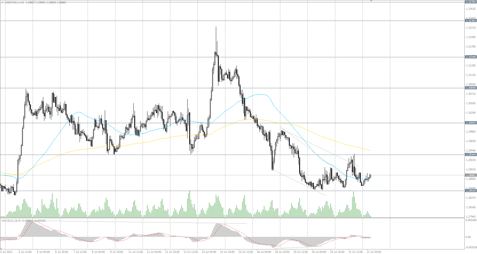  The USD/CAD currency pair 