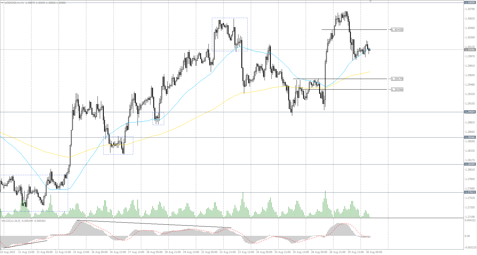  The USD/CAD currency pair 
