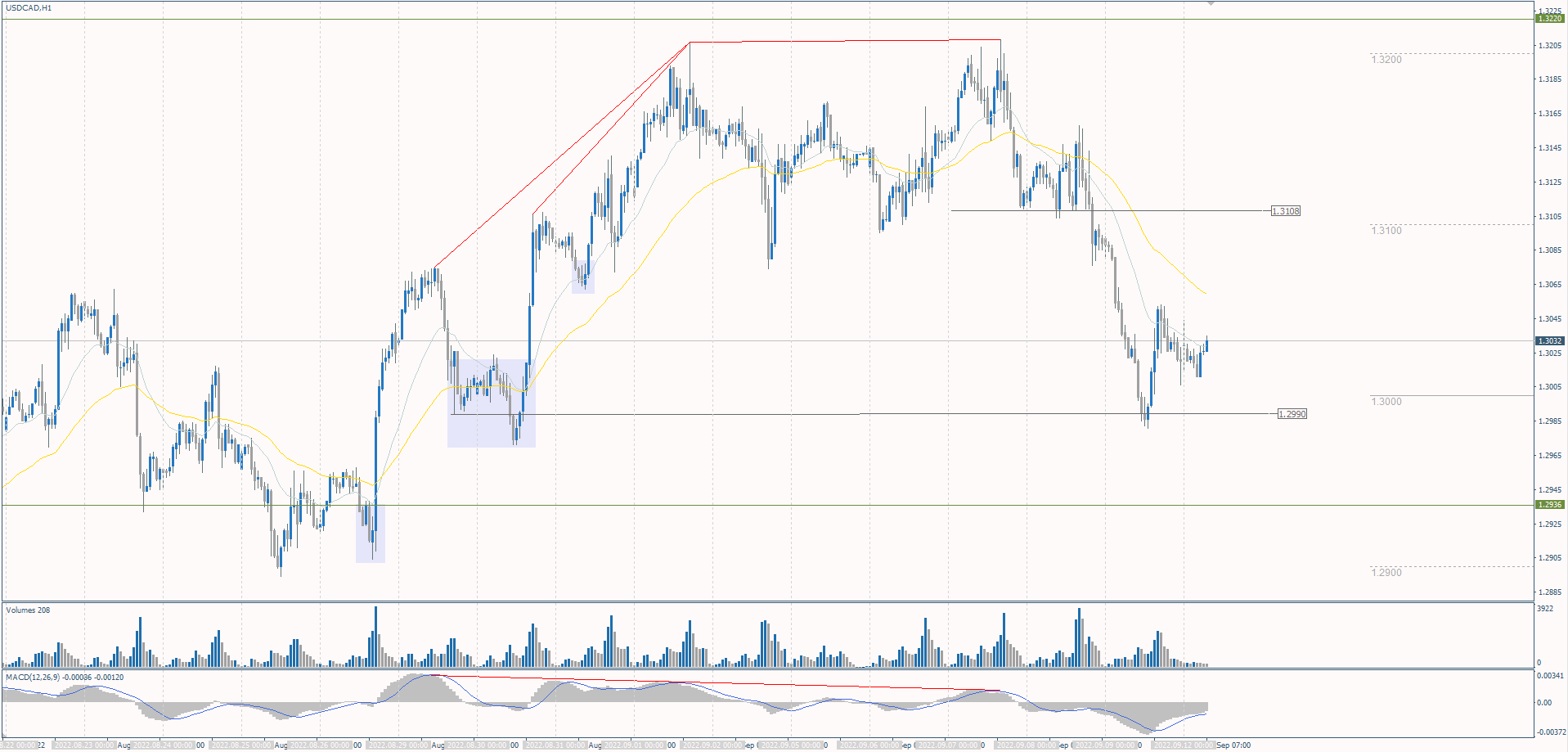  The USD/CAD currency pair 