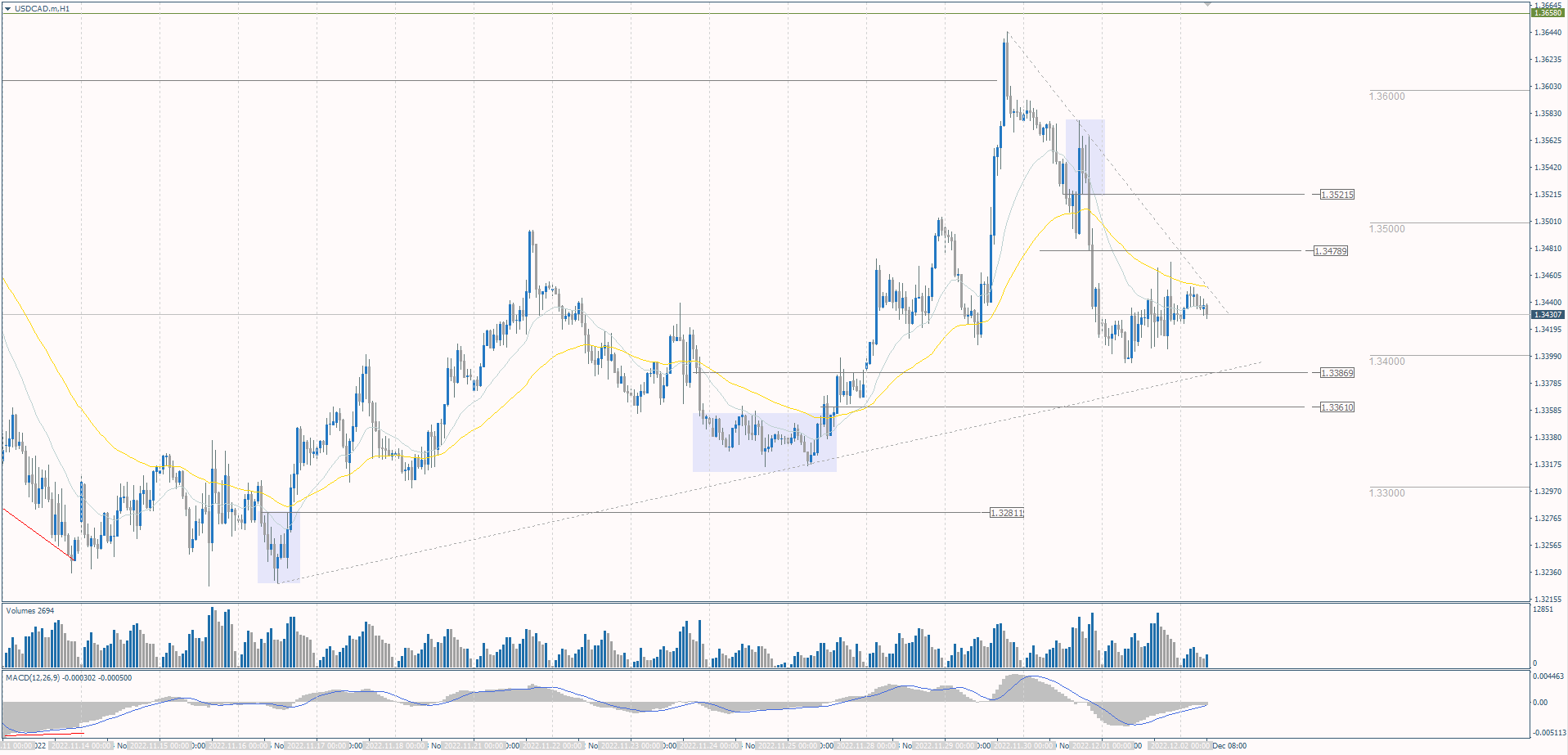  The USD/CAD currency pair 