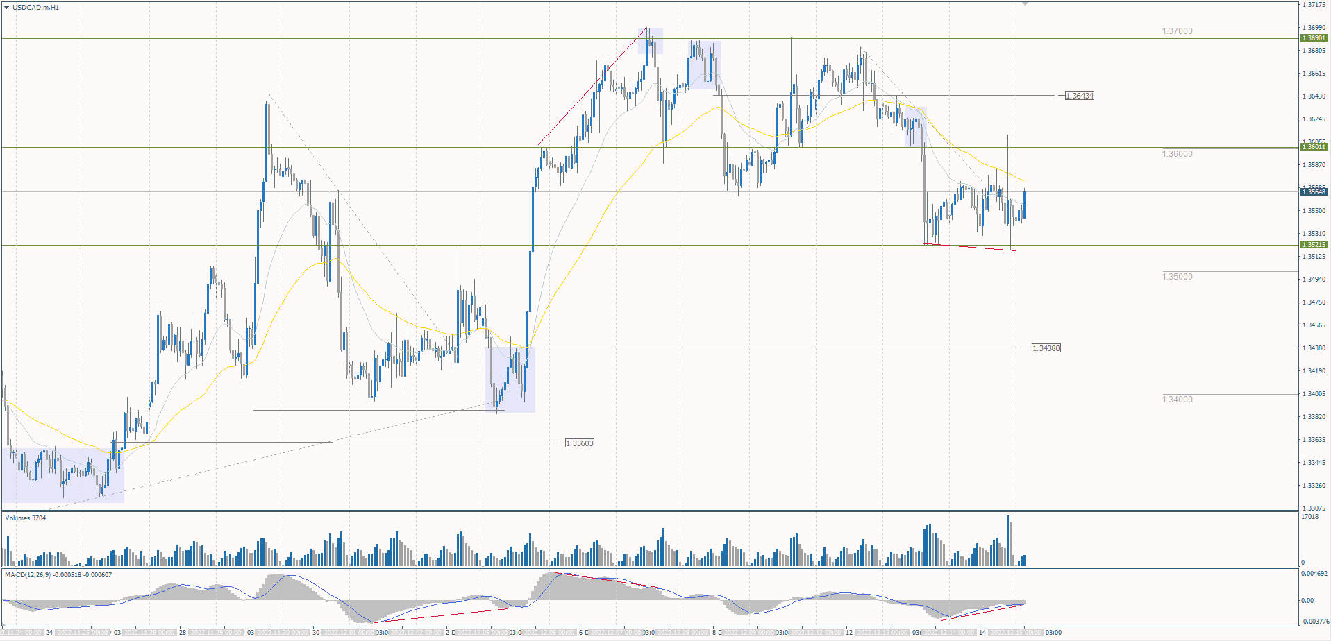  The USD/CAD currency pair 