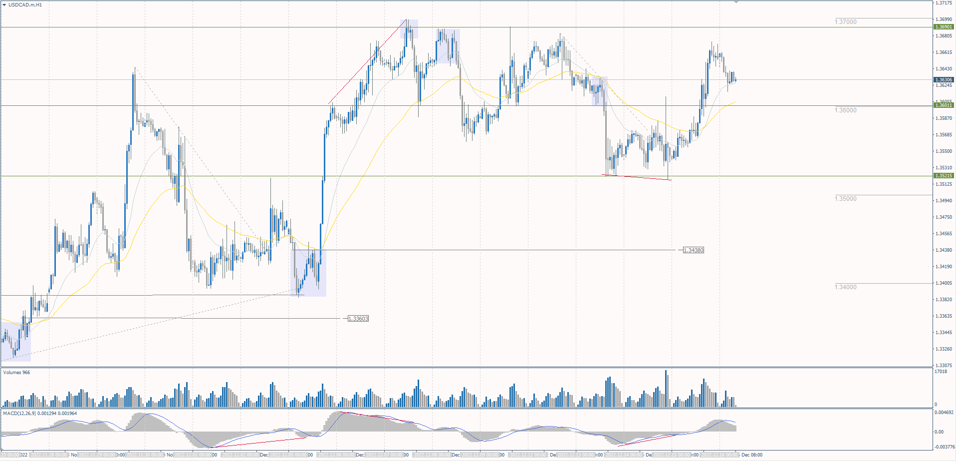  The USD/CAD currency pair 