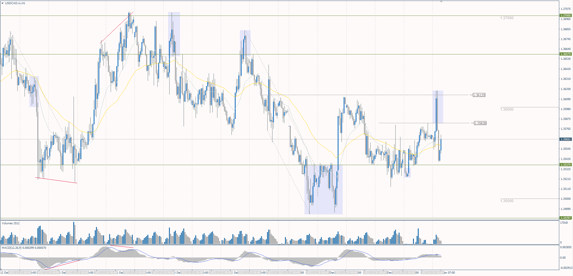  The USD/CAD currency pair 