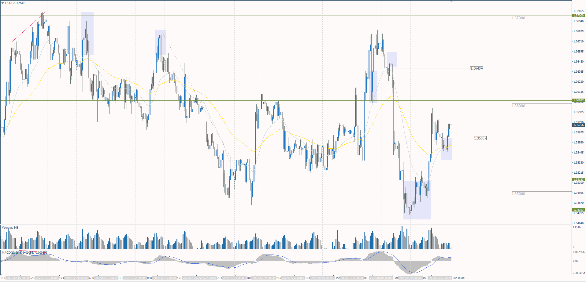  The USD/CAD currency pair 