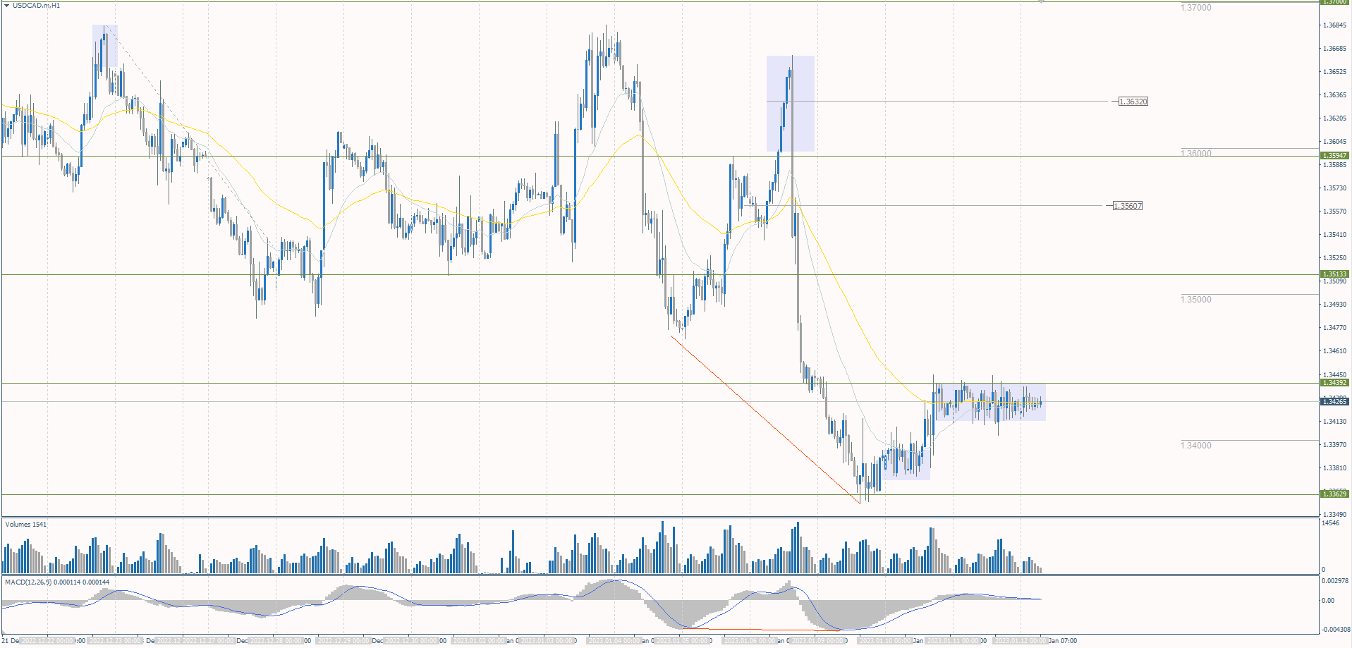  The USD/CAD currency pair 