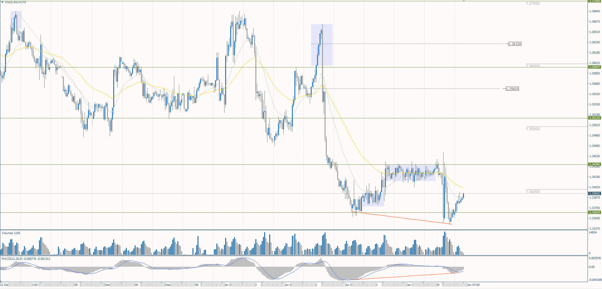  The USD/CAD currency pair 