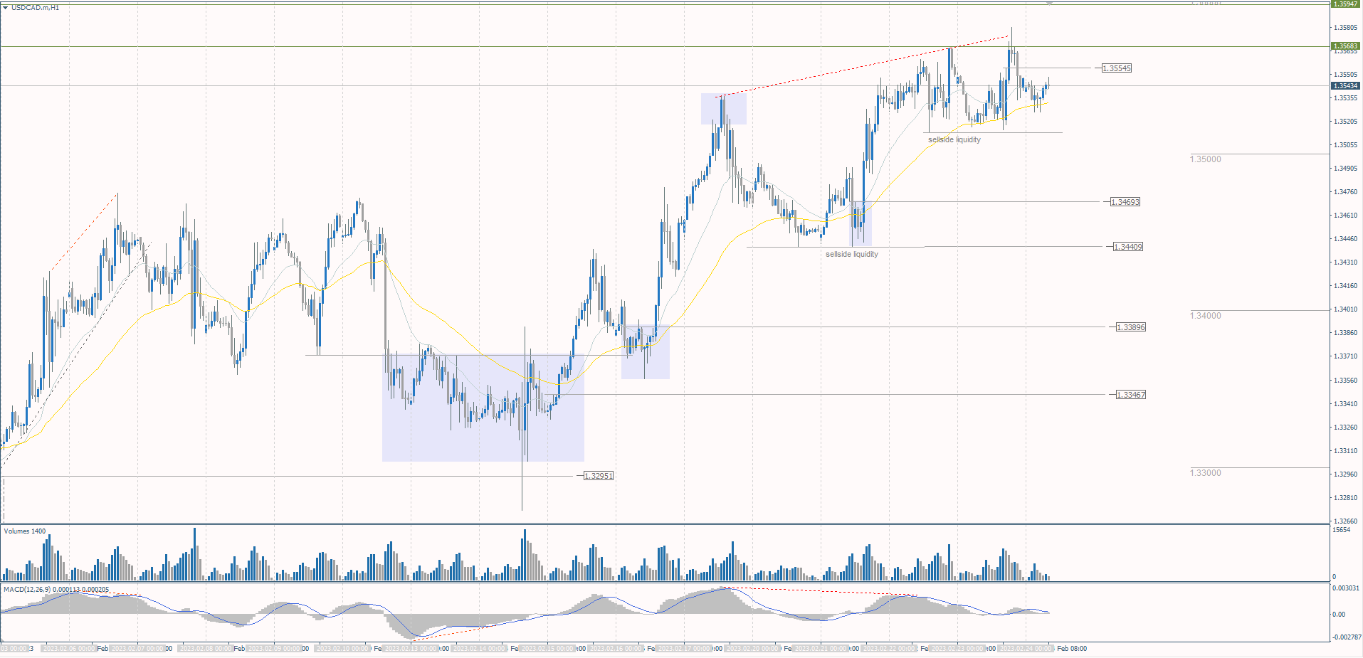  The USD/CAD currency pair 