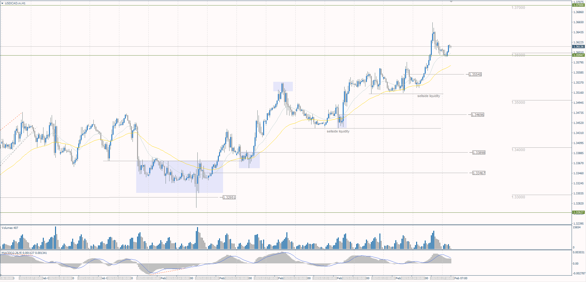  The USD/CAD currency pair 