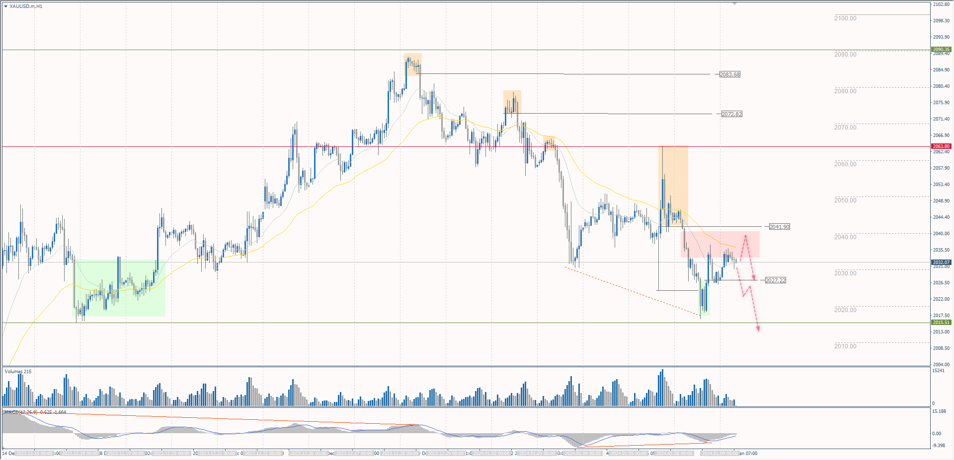 The XAU/USD currency pair (gold)
