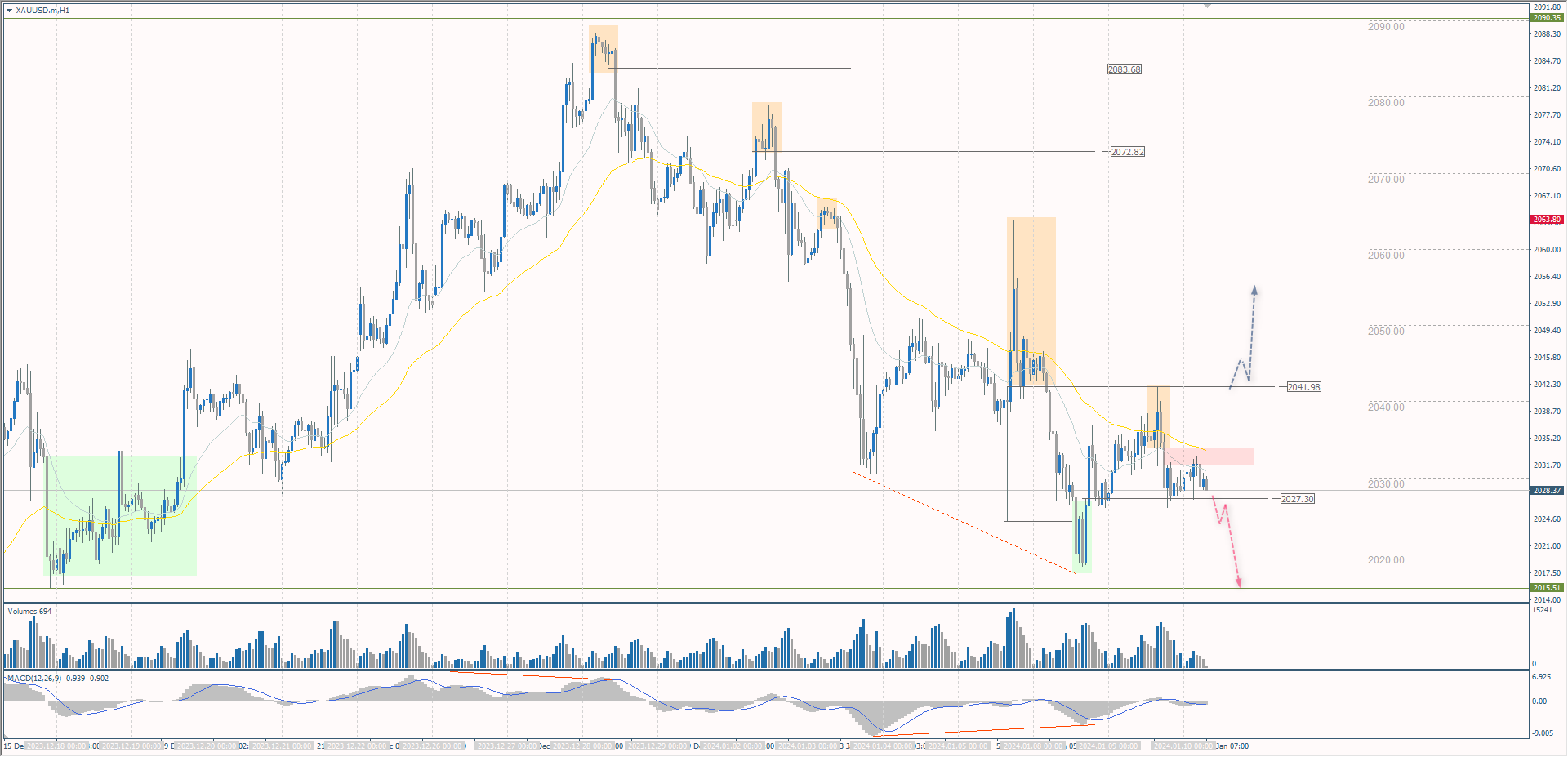 The XAU/USD currency pair (gold)
