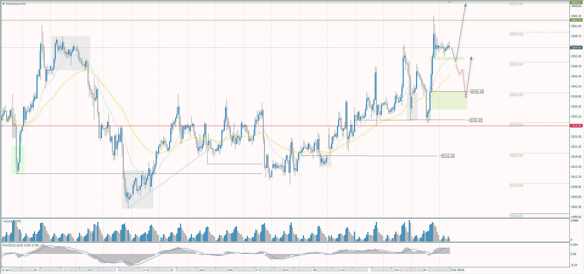The XAU/USD currency pair (gold)