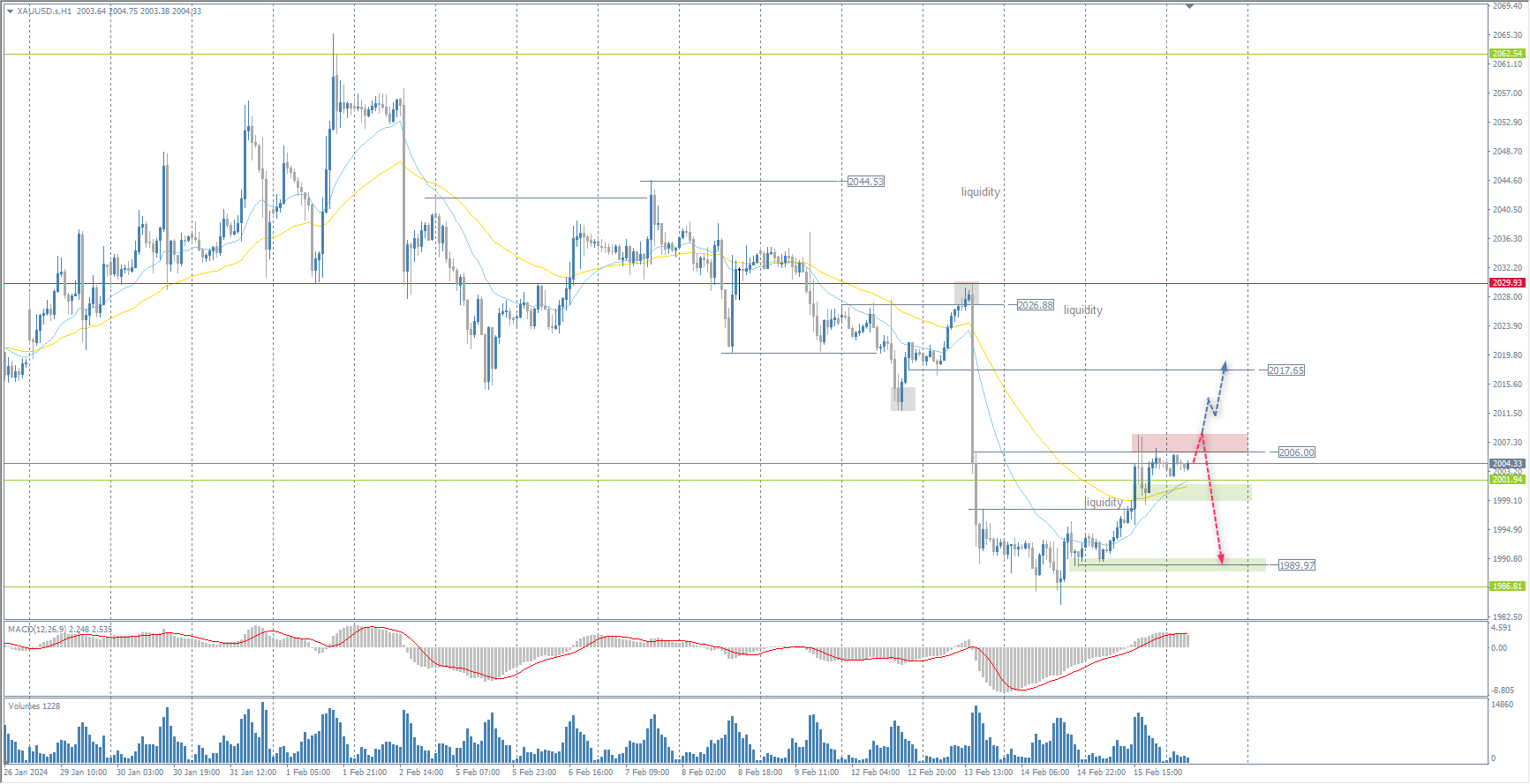 The XAU/USD currency pair (gold)