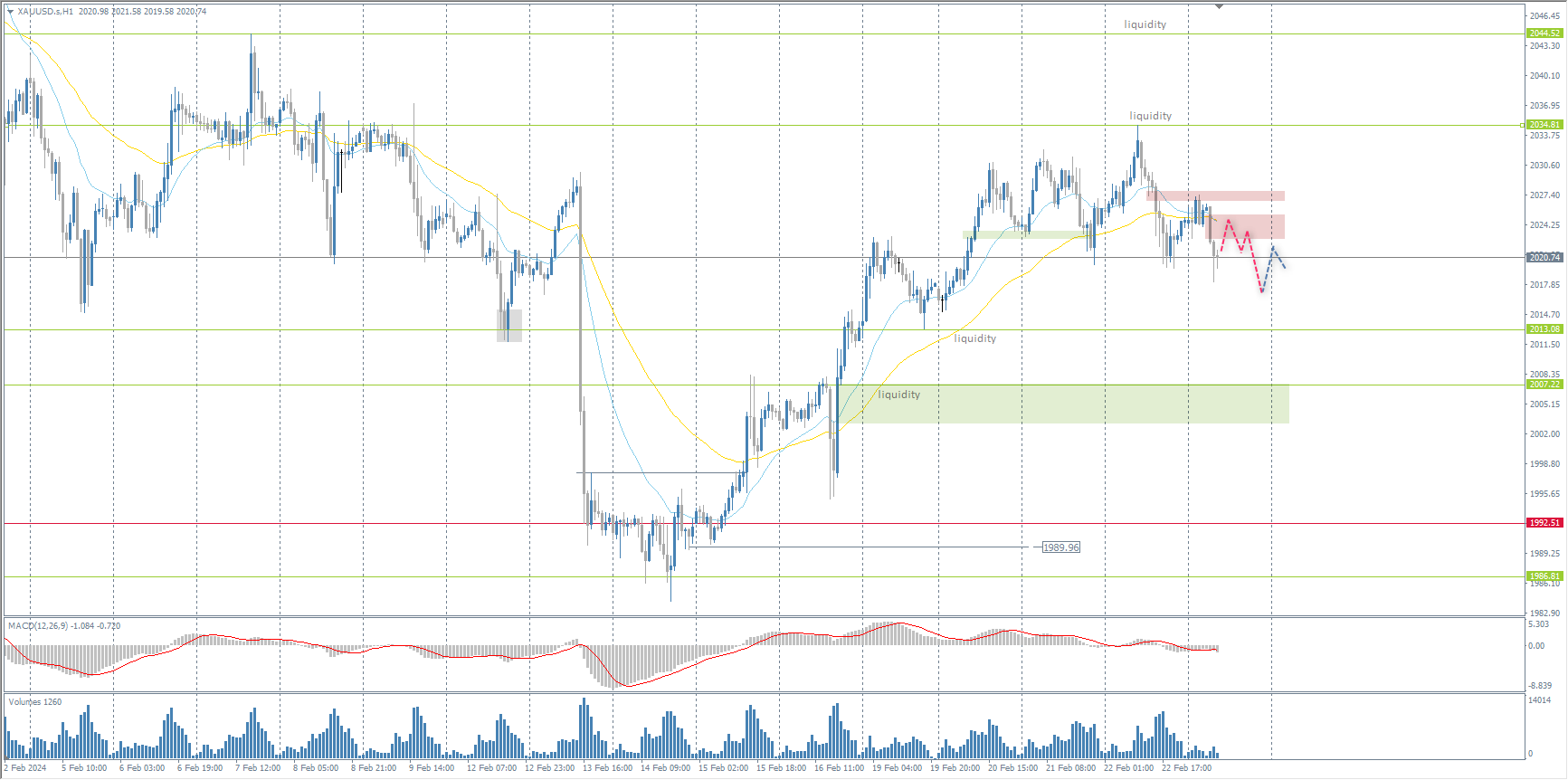 The XAU/USD currency pair (gold)