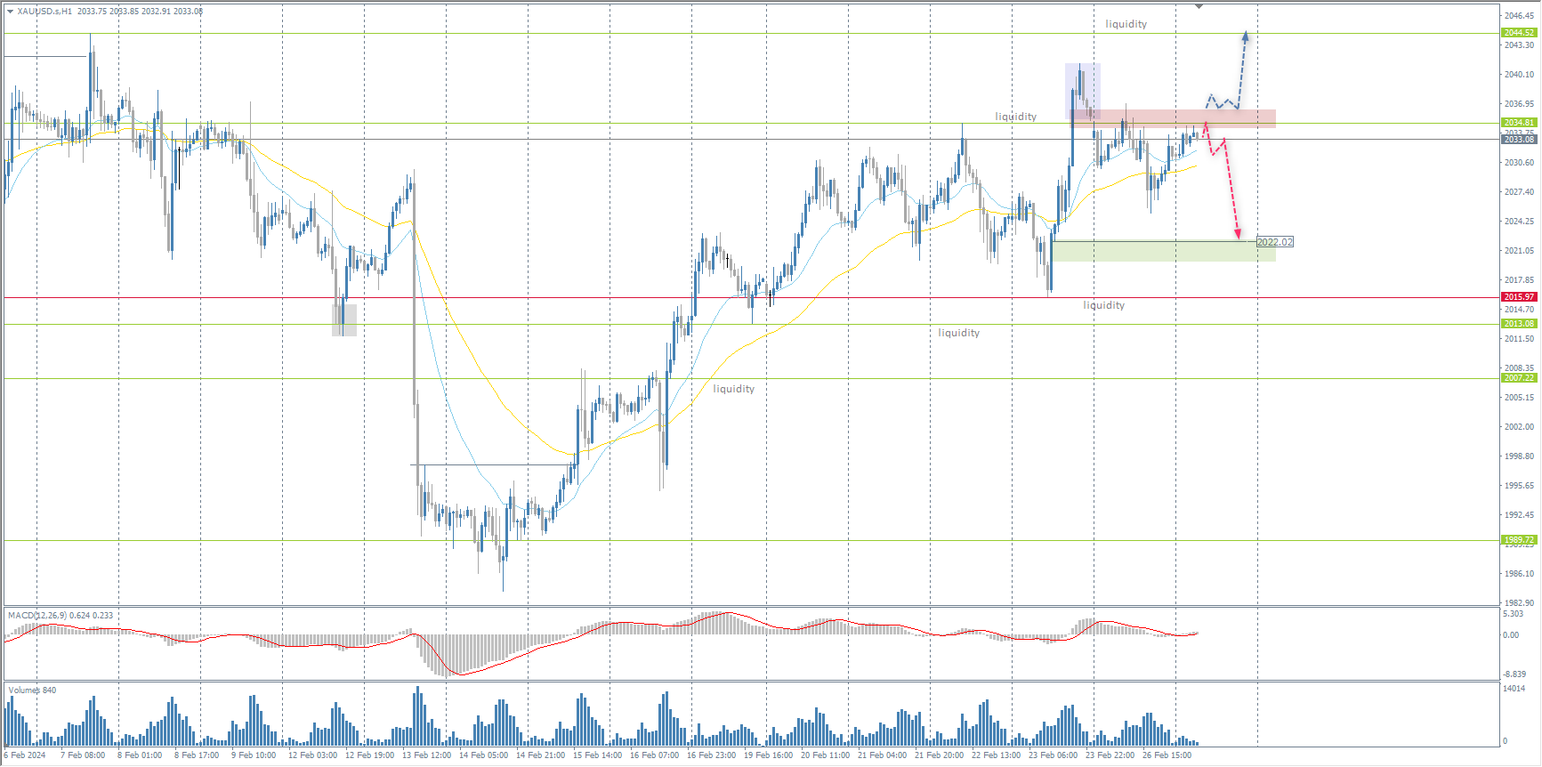 The XAU/USD currency pair (gold)