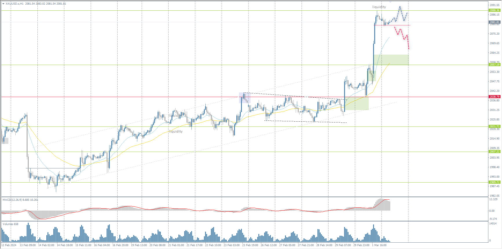 The XAU/USD currency pair (gold)