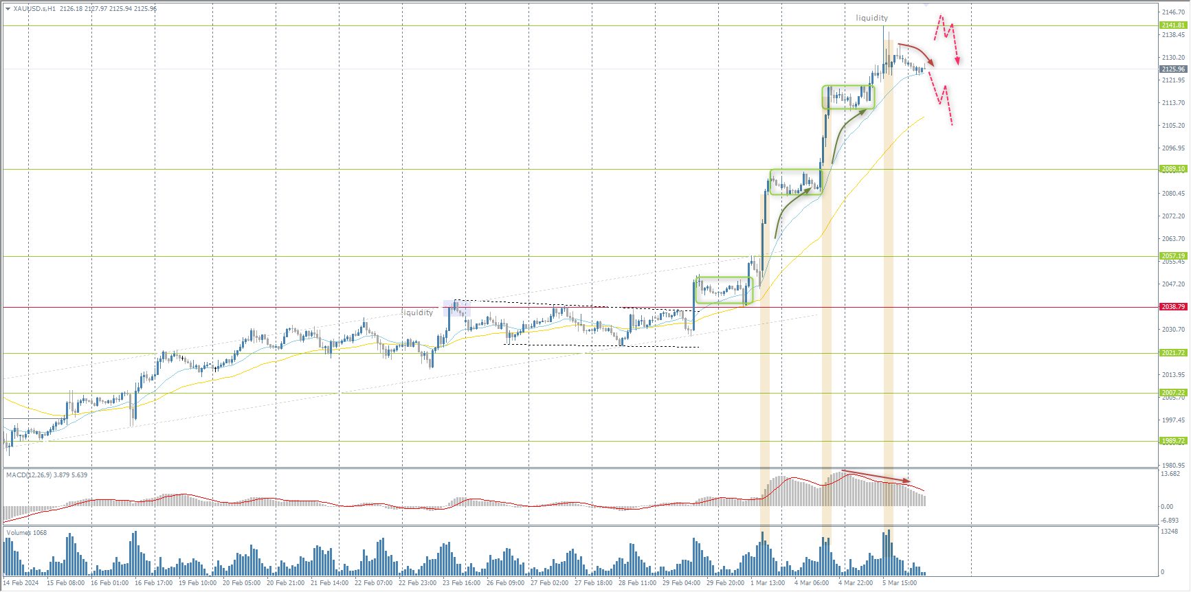 The XAU/USD currency pair (gold)