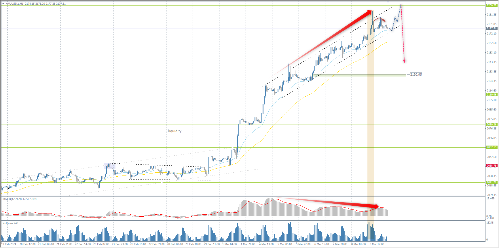 The XAU/USD currency pair (gold)