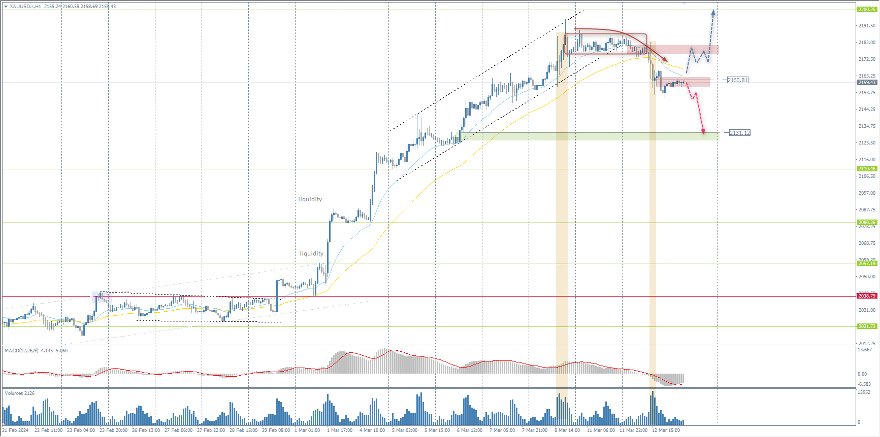  The XAU/USD currency pair (gold) 