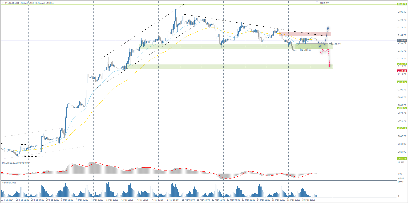 The XAU/USD currency pair (gold)