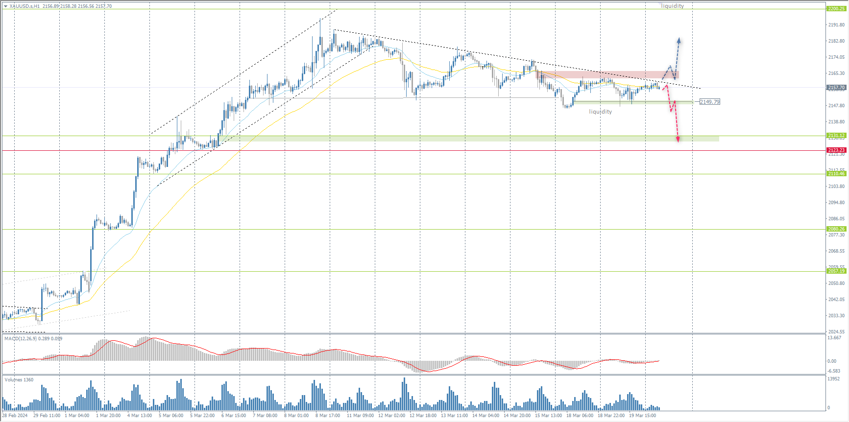 The XAU/USD currency pair (gold)