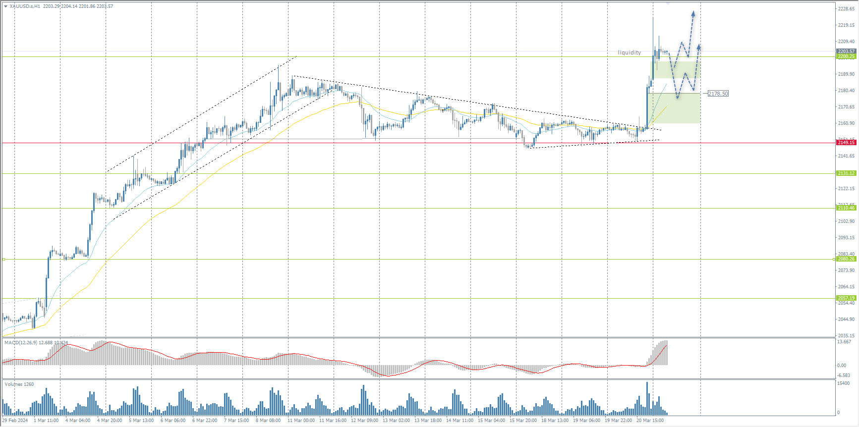 The XAU/USD currency pair (gold)