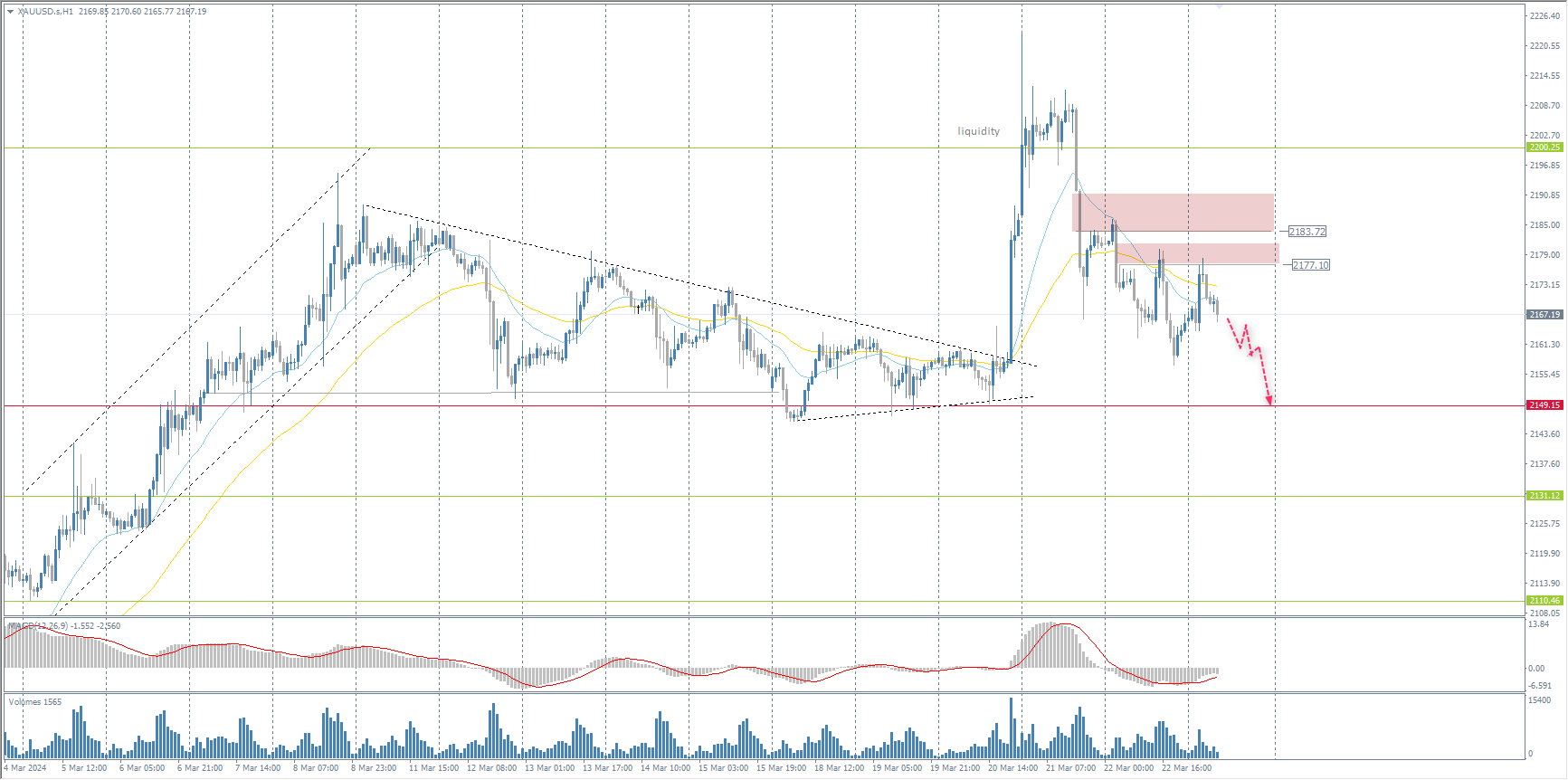 The XAU/USD currency pair (gold)