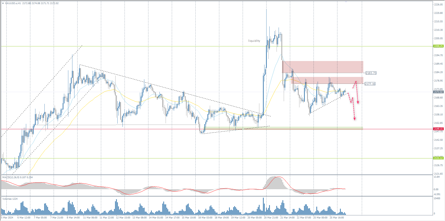  The XAU/USD currency pair (gold) 