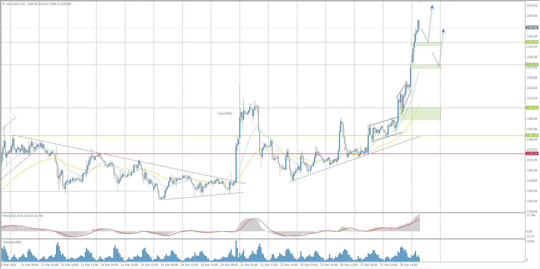 The XAU/USD currency pair (gold)