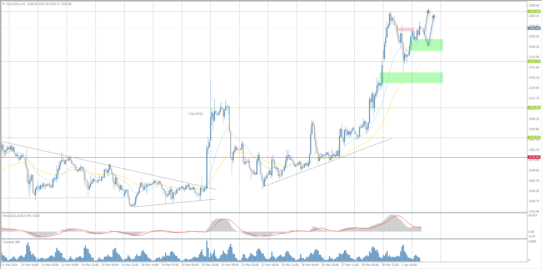 The XAU/USD currency pair (gold)