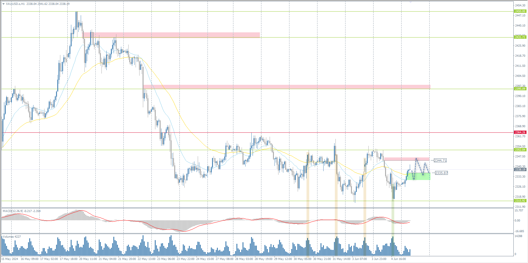 The XAU/USD currency pair (gold)