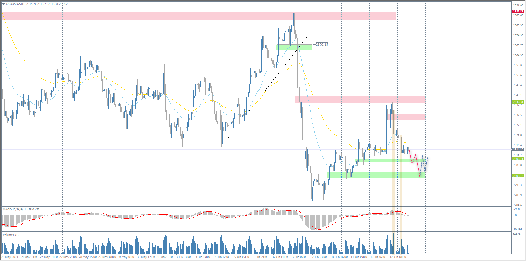 The XAU/USD currency pair (gold)