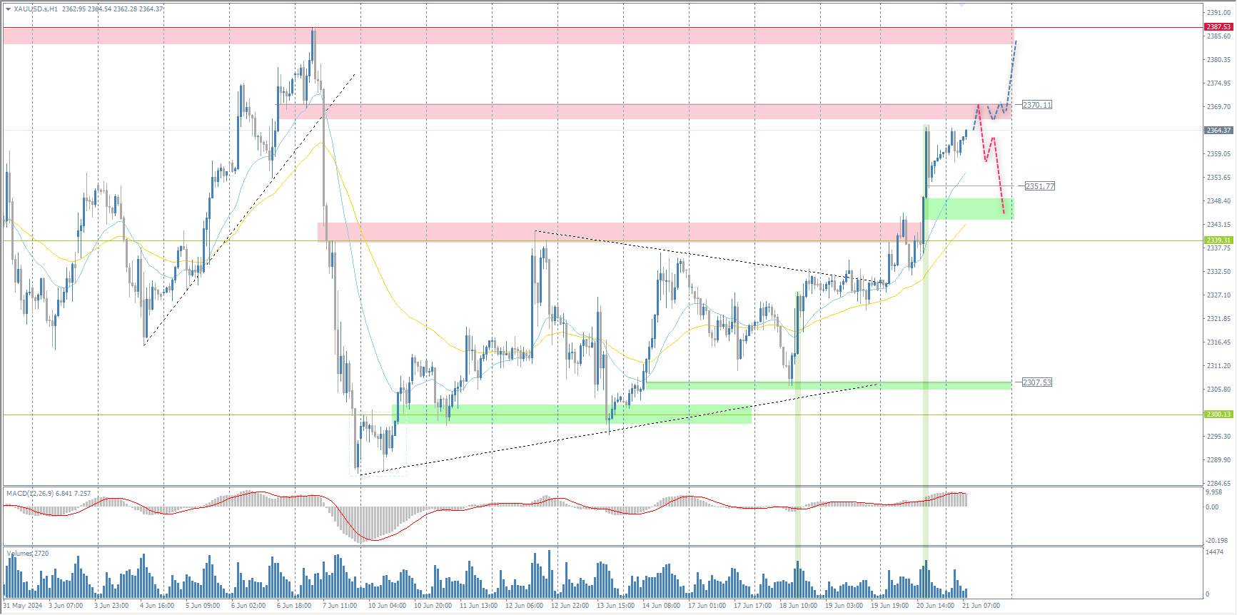 The XAU/USD currency pair (gold)