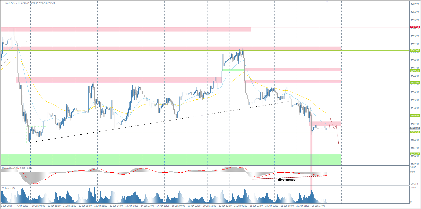 The XAU/USD currency pair (gold)
