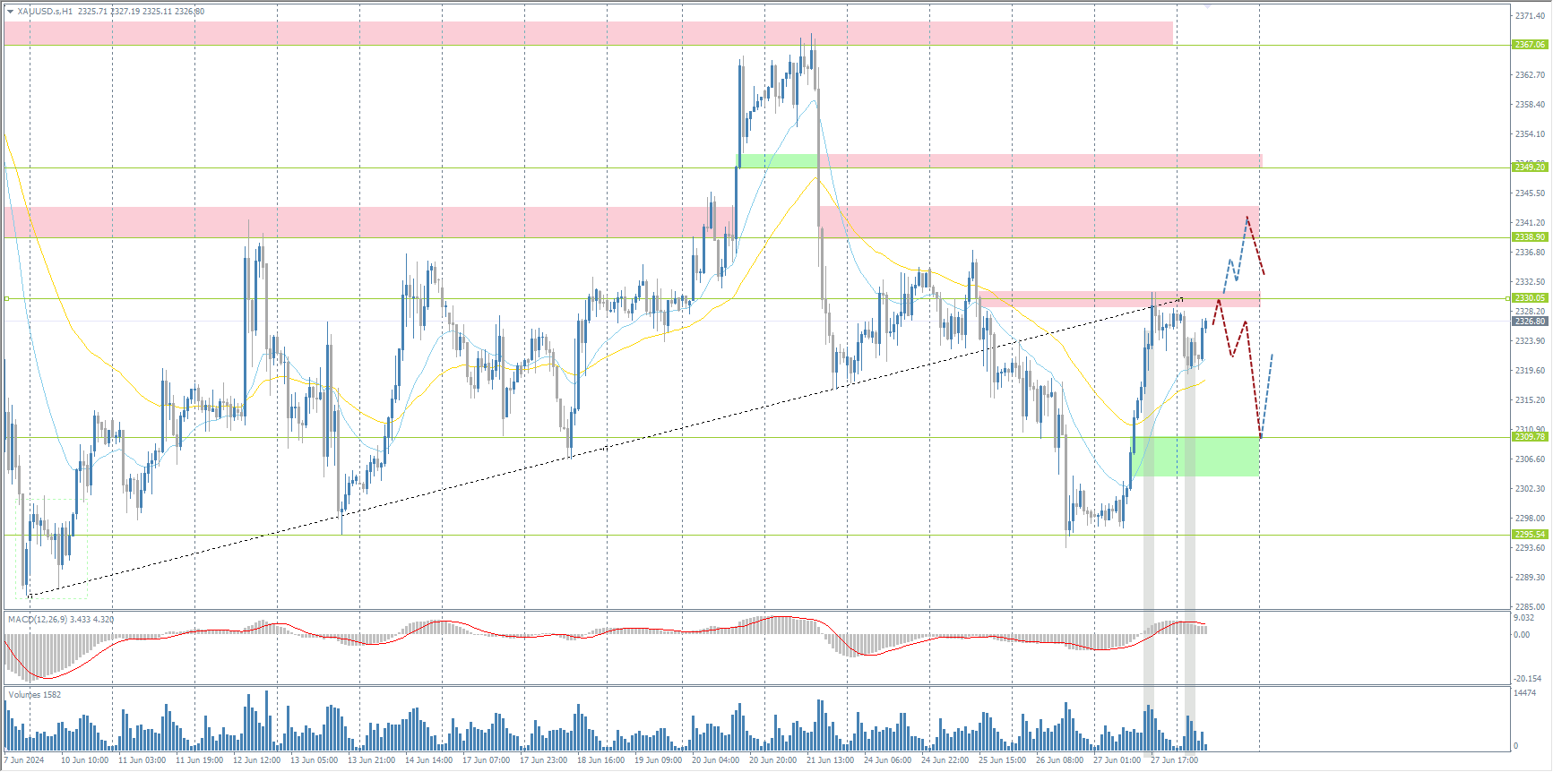 The XAU/USD currency pair (gold)