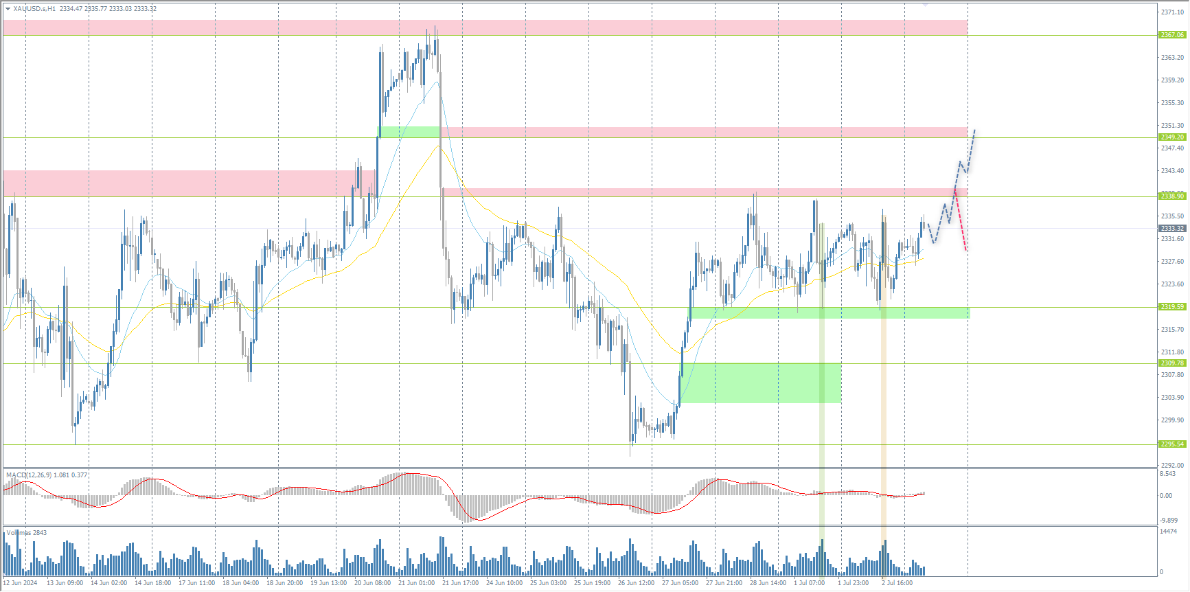 The XAU/USD currency pair (gold)