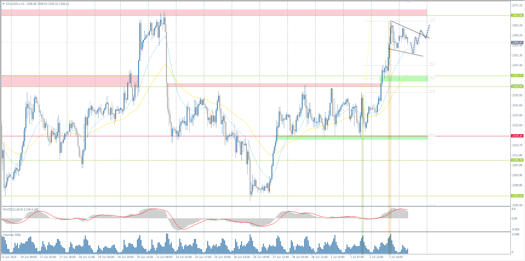 The XAU/USD currency pair (gold)