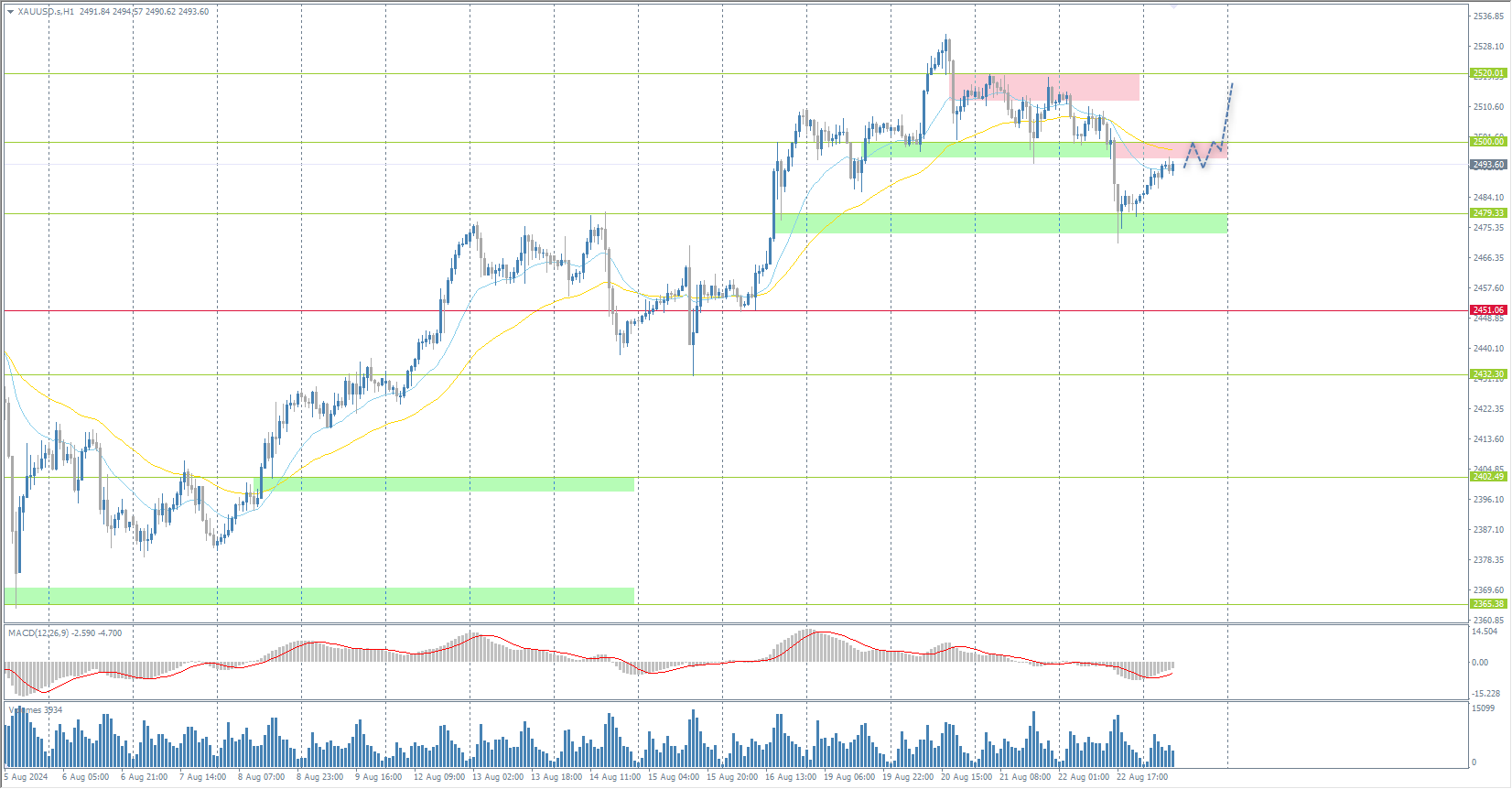 The XAU/USD currency pair (gold)