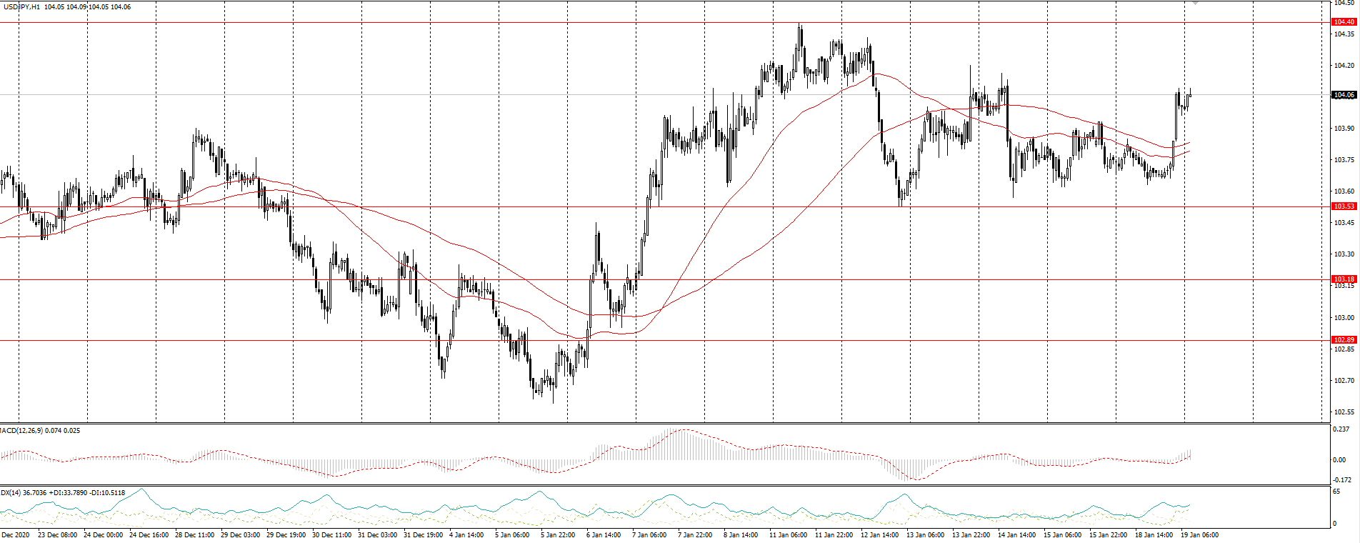  The USD/JPY currency pair 