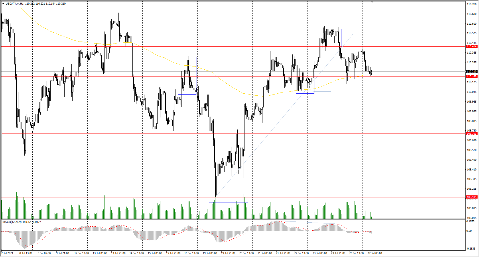  The USD/JPY currency pair 