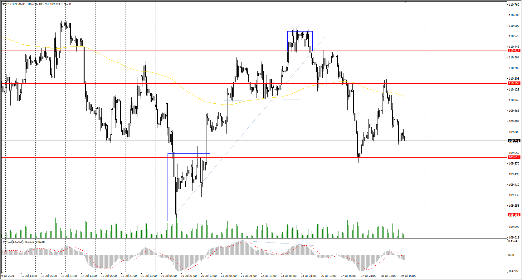  The USD/JPY currency pair 