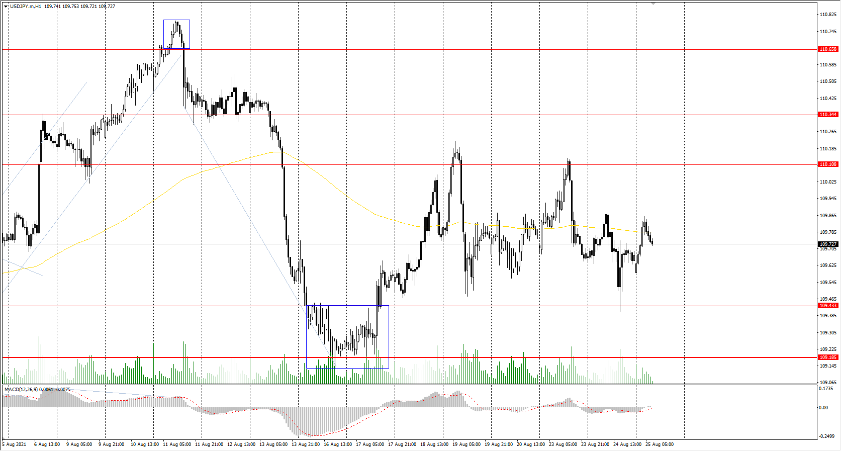  The USD/JPY currency pair 