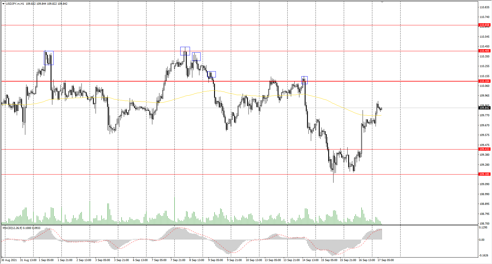  The USD/JPY currency pair 