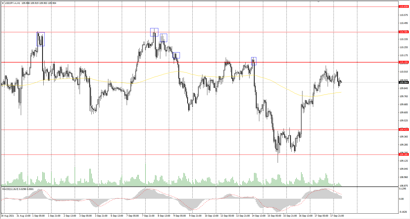  The USD/JPY currency pair 