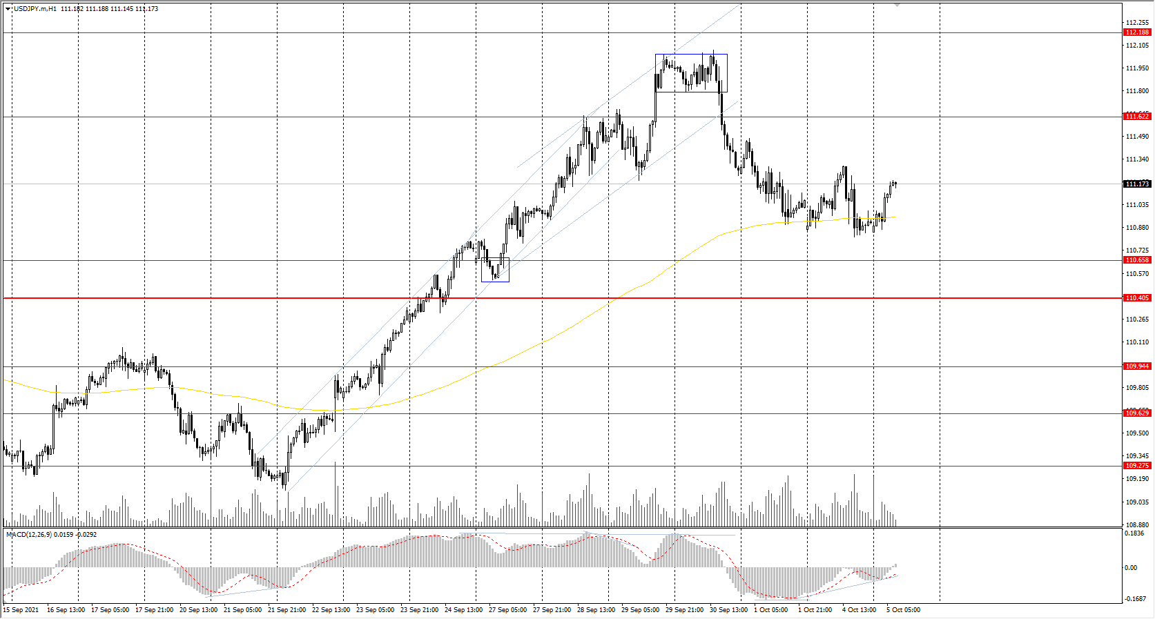  The USD/JPY currency pair 
