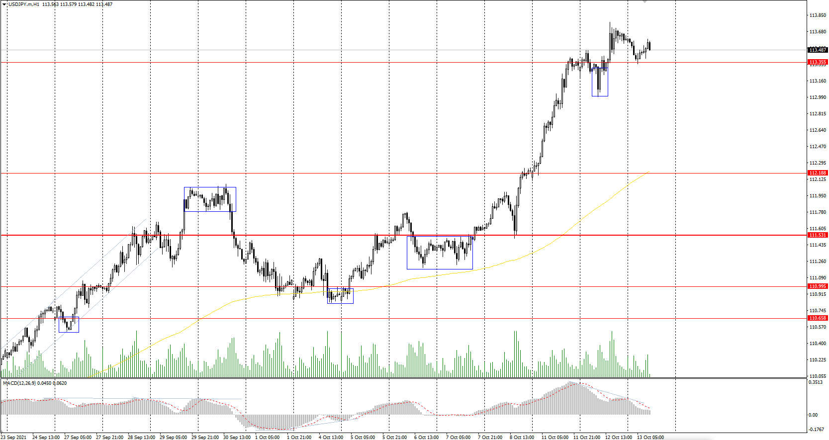  The USD/JPY currency pair 