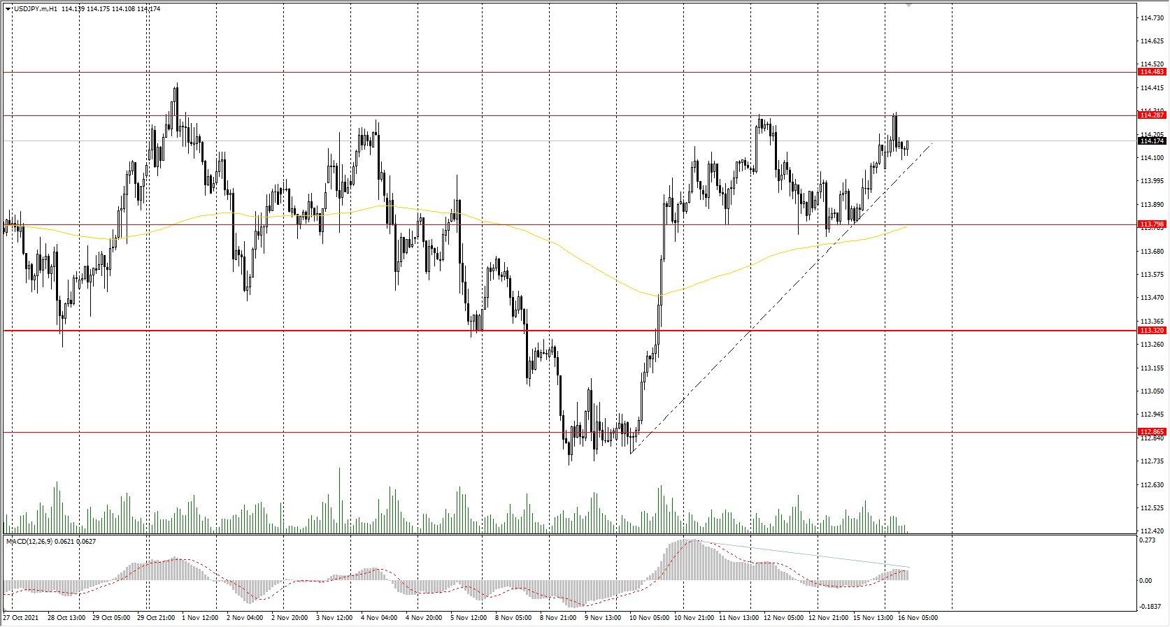  The USD/JPY currency pair 