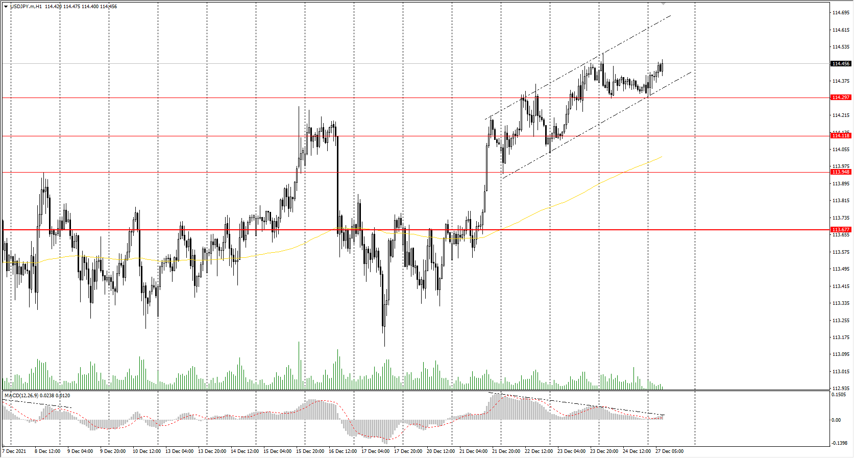 The USD/JPY currency pair 