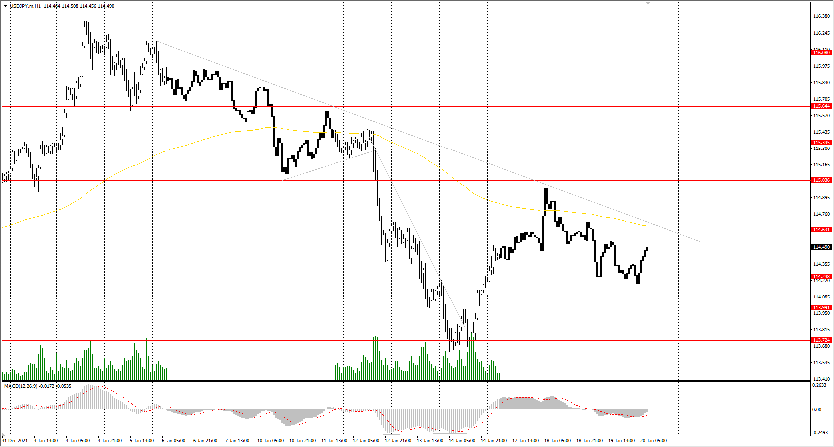 The USD/JPY currency pair
