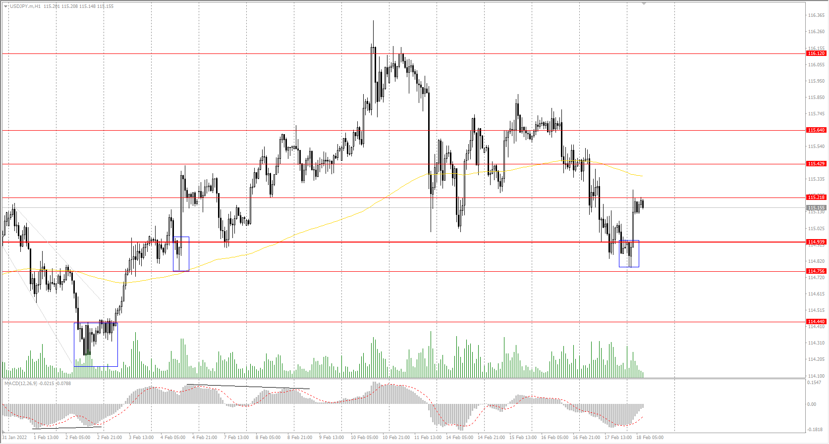  The USD/JPY currency pair 